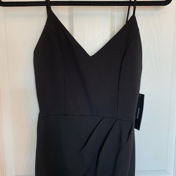 forever your girl black bodycon dress
